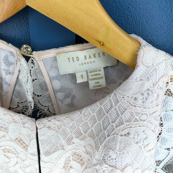 Gorgeous Blush Ted Baker Dress Size 1 - Picture 4 of 4